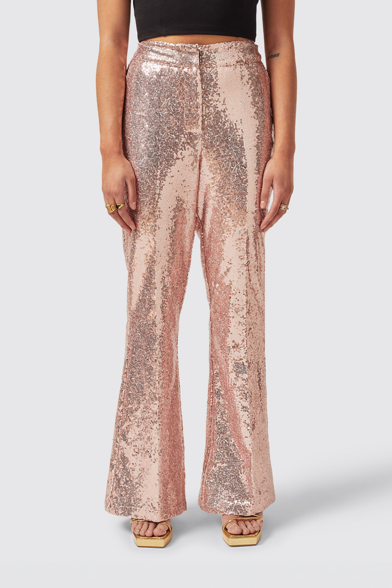 Rose 2024 gold trousers