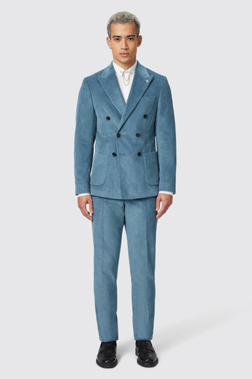 aston-slim-fit-blue-corduroy-double-breasted-suit