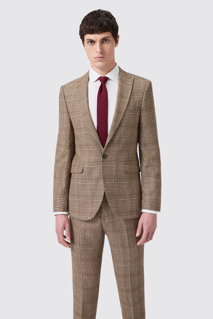 blackwood-slim-fit-brown-check-double-breasted-suit