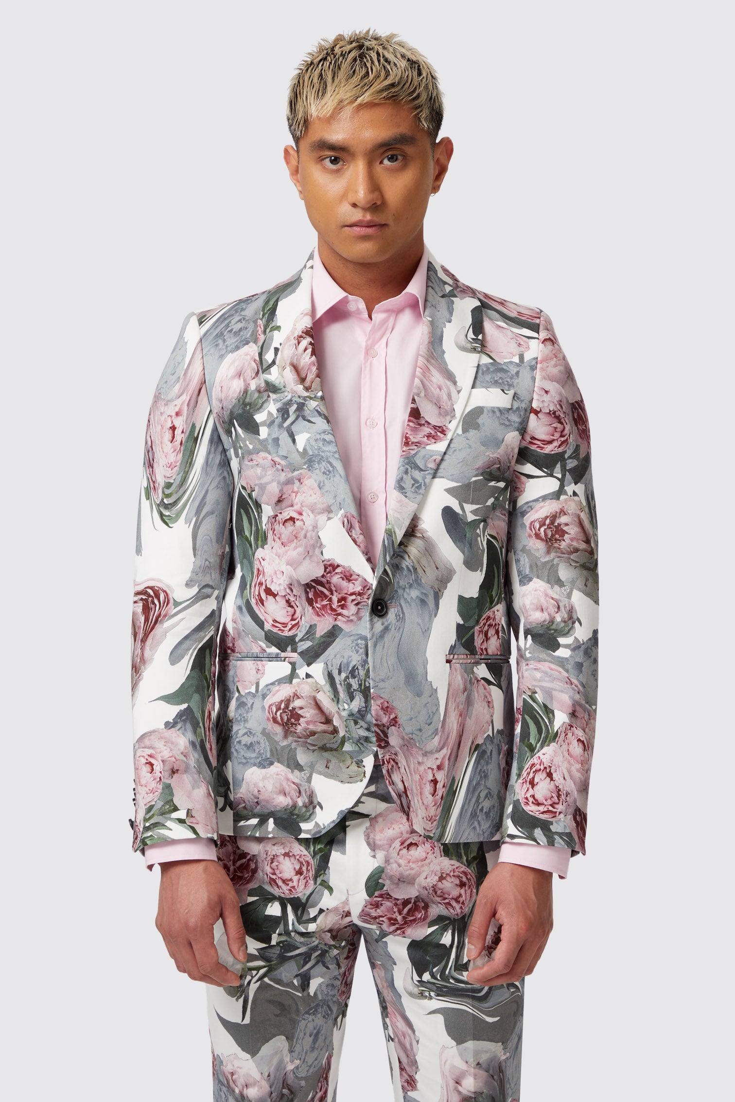 Pink floral blazer mens best sale