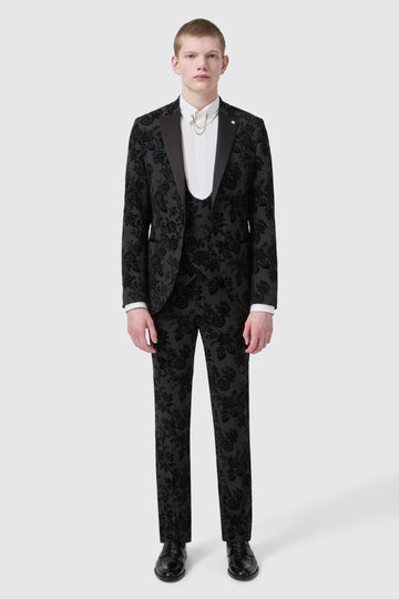 fleet-skinny-fit-black-floral-tuxedo-suit