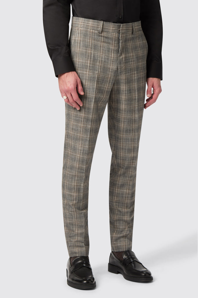 plunkett-slim-fit-grey-check-trousers