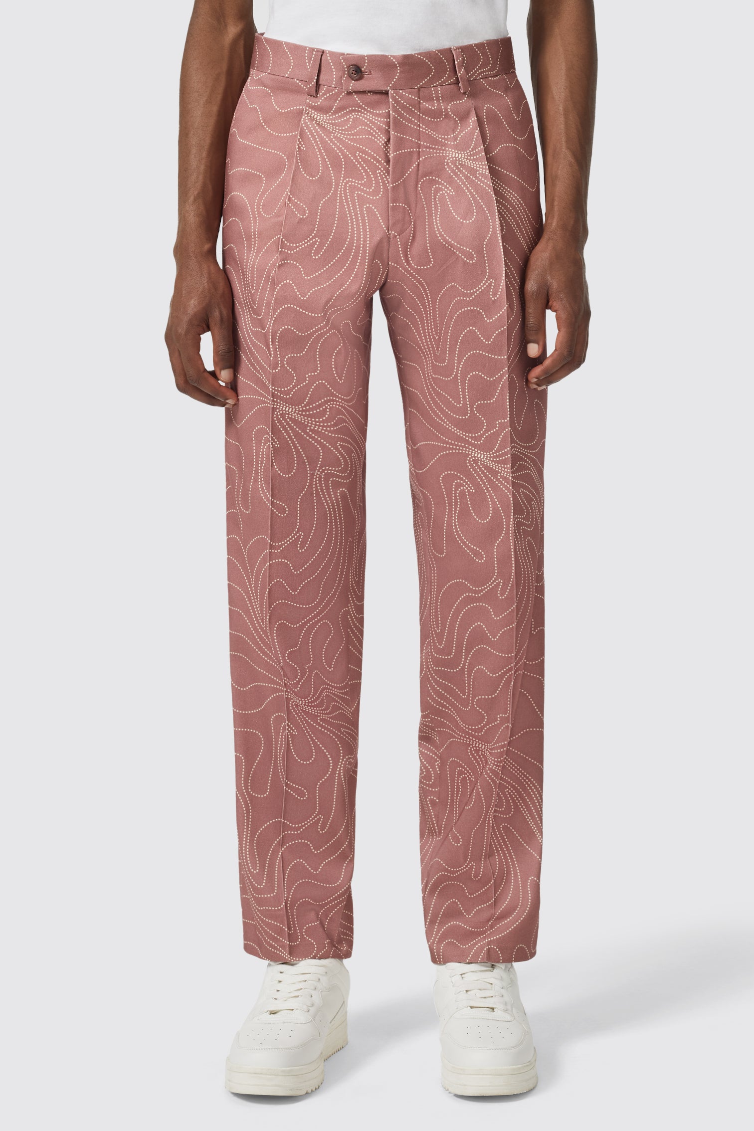 Chielleni Oversized Mulberry Abstract Trouser – Twisted Tailor