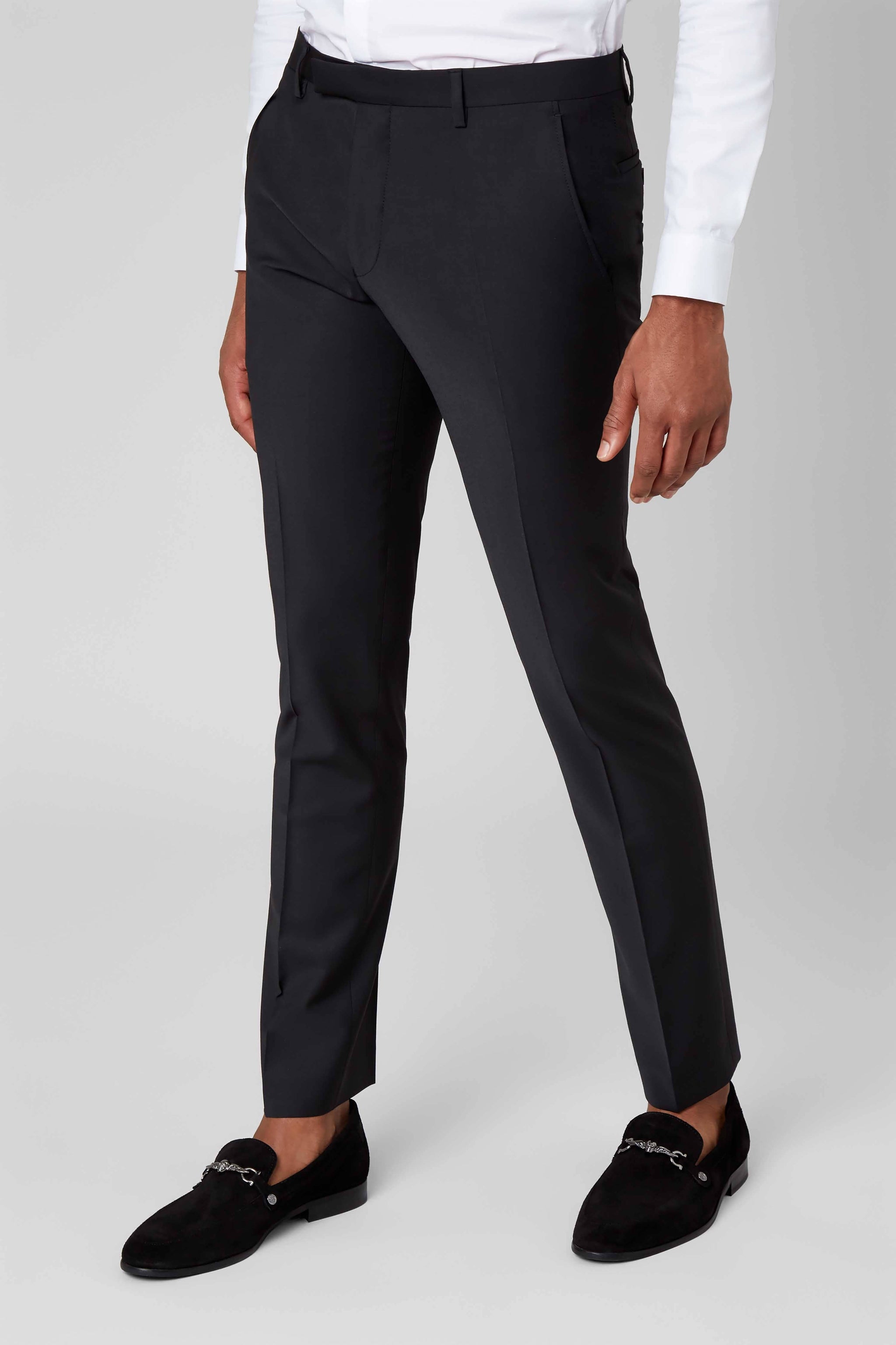 Skinny leg fashion suit pants