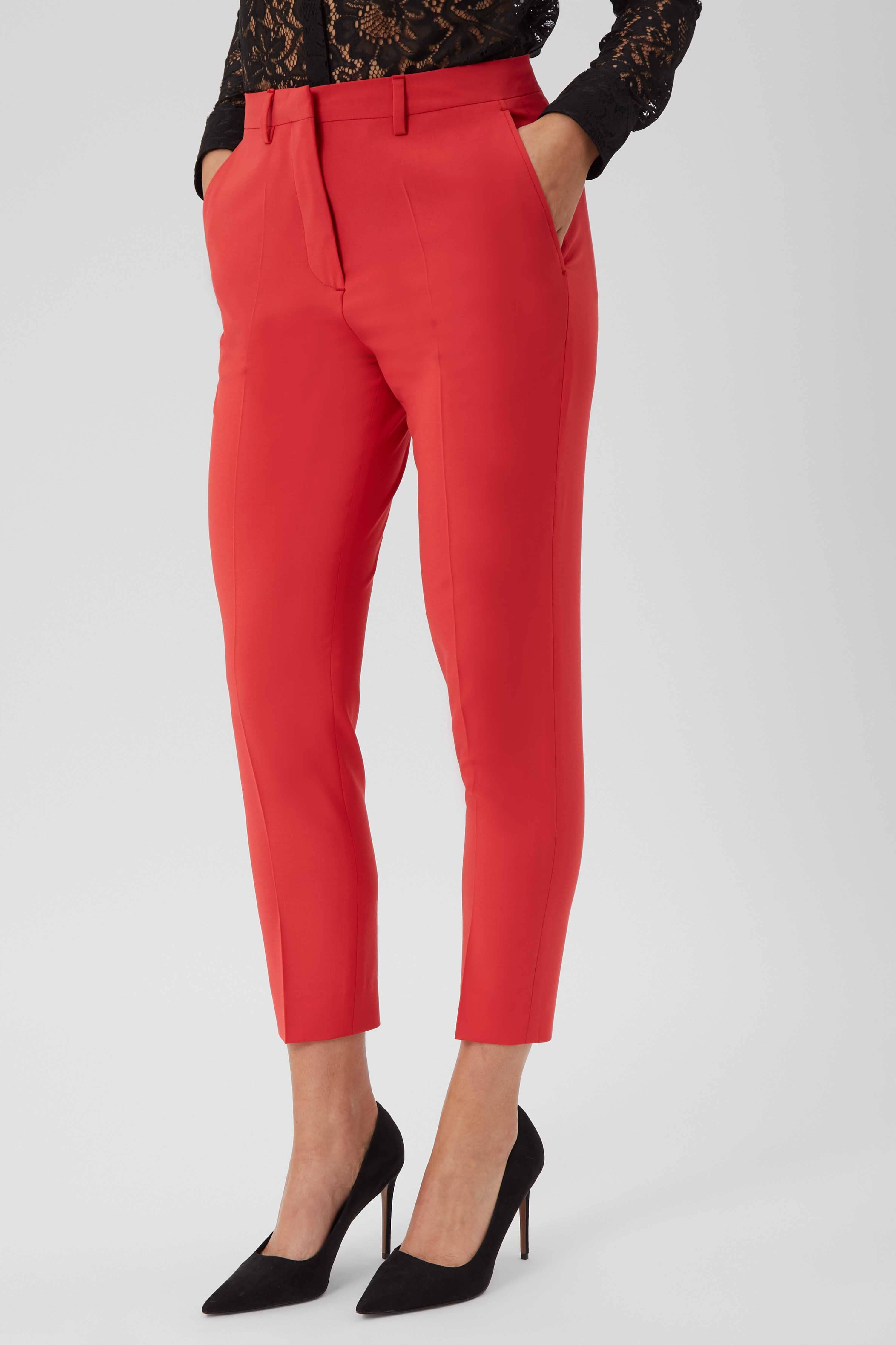 Twisted Tailor Womenswear Gehry Bright Red Suit Trousers